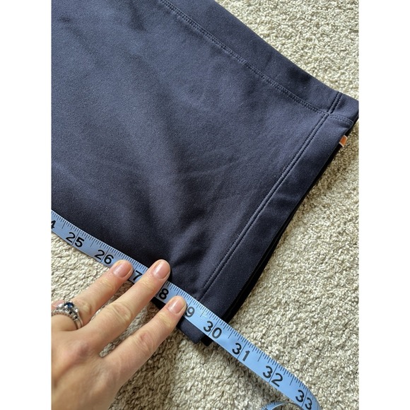 VTG Y2K Wide Leg Cargo Sweats Pants Athletic Lounge Navy Drawstring Size M Lucy - Picture 6 of 6